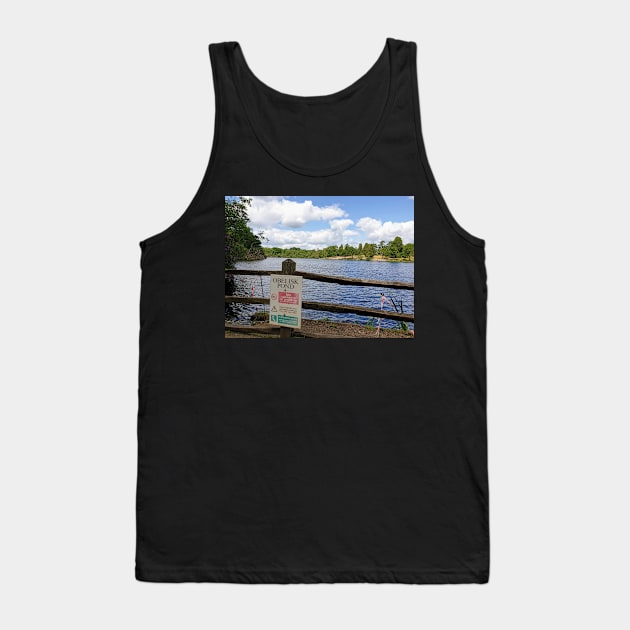 Obelisk pond at Virginia Water Tank Top by fantastic-designs